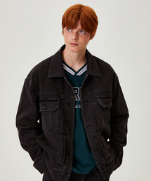 DISTN9NE（ディストナイン）の「デニムトラッカージャケット BLACK (LP1JU010-076)（デニムジャケット）」