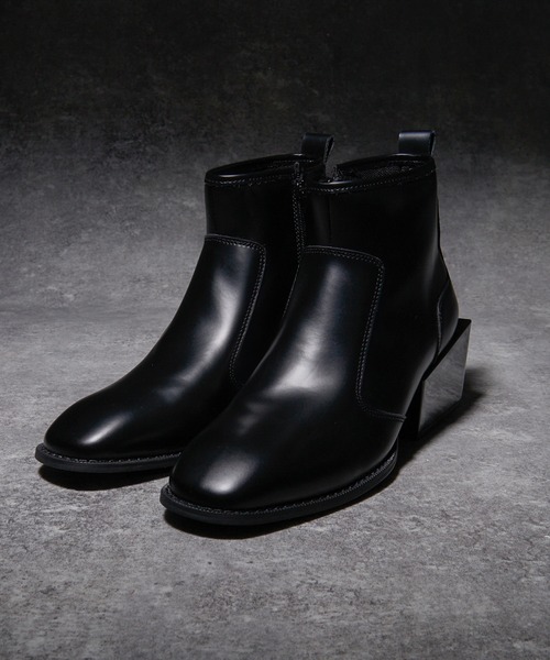 ADRER(アドラー)の「High sole heel boots / ハイソールヒールブーツ(牛革)(ブーツ・メンズ・ブラック・L/M/S/XS/XL)」の9枚目の写真