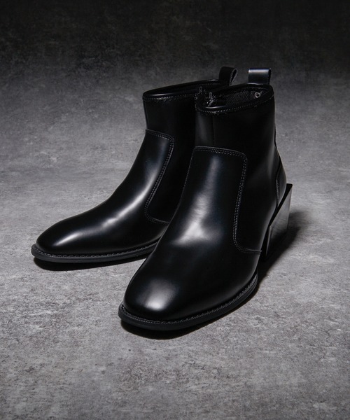 ADRER(アドラー)の「High sole heel boots / ハイソールヒールブーツ(牛革)(ブーツ・メンズ・ブラック・L/M/S/XS/XL)」の10枚目の写真