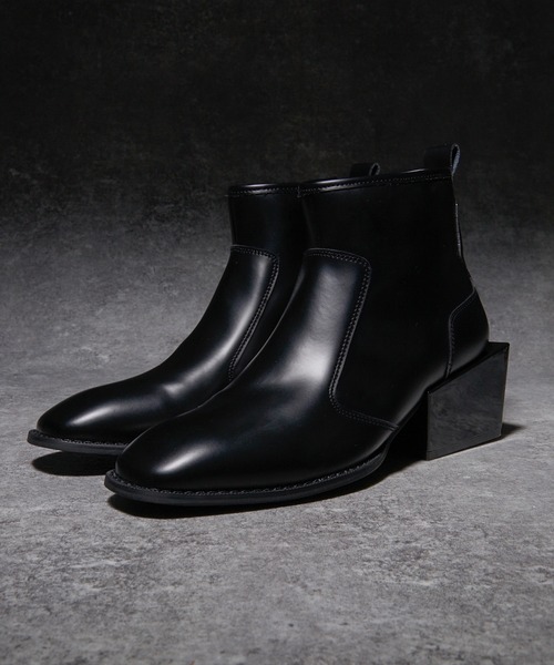 ADRER(アドラー)の「High sole heel boots / ハイソールヒールブーツ(牛革)(ブーツ・メンズ・ブラック・L/M/S/XS/XL)」の12枚目の写真
