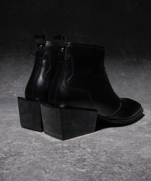 ADRER(アドラー)の「High sole heel boots / ハイソールヒールブーツ(牛革)(ブーツ・メンズ・ブラック・L/M/S/XS/XL)」の15枚目の写真