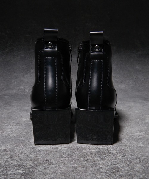 ADRER(アドラー)の「High sole heel boots / ハイソールヒールブーツ(牛革)(ブーツ・メンズ・ブラック・L/M/S/XS/XL)」の16枚目の写真