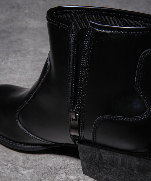ADRER(アドラー)の「High sole heel boots / ハイソールヒールブーツ(牛革)(ブーツ・メンズ・ブラック・L/M/S/XS/XL)」の18枚目の写真