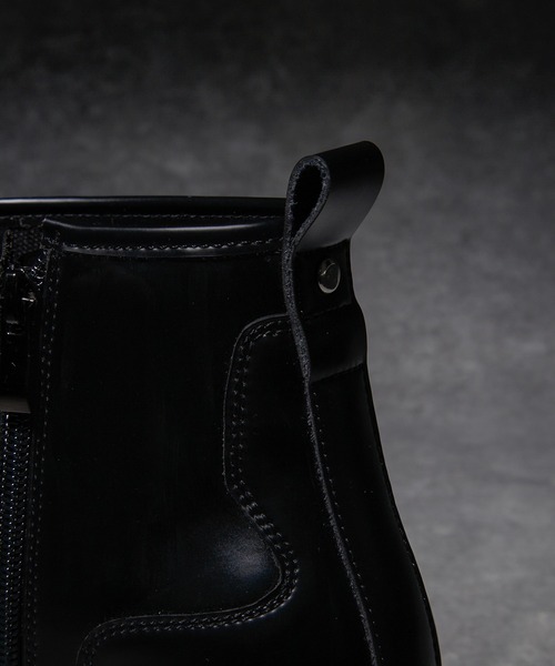 ADRER(アドラー)の「High sole heel boots / ハイソールヒールブーツ(牛革)(ブーツ・メンズ・ブラック・L/M/S/XS/XL)」の21枚目の写真