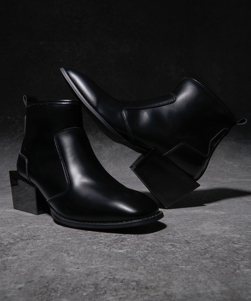 High sole heel boots / ハイソールヒールブーツ(牛革)（ブーツ 