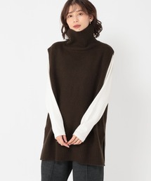 studio CLIP | 5ゲージハイネックロングベスト(ベスト)