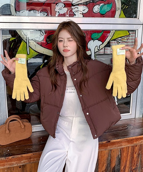 セール】スタンドカラー中綿ショートジャケット（その他アウター