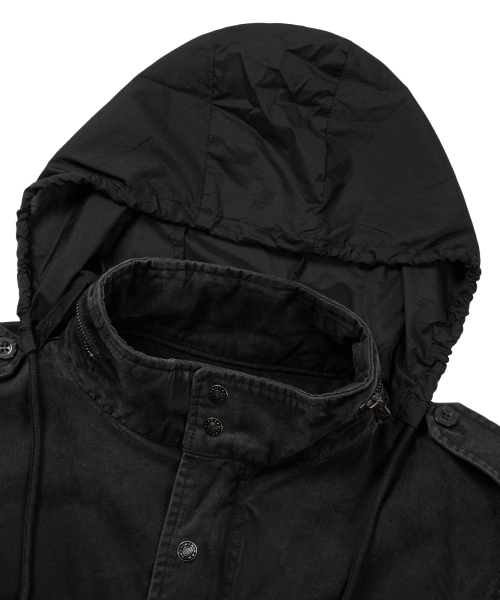 AAKAM（アーカム）の「Washed Field Jacket (Black)（ミリタリージャケット・レディース・その他・1/2）」の7枚目の写真