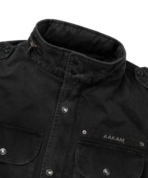 AAKAM（アーカム）の「Washed Field Jacket (Black)（ミリタリージャケット・レディース・その他・1/2）」の8枚目の写真