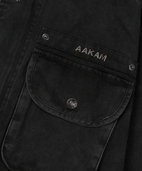 AAKAM（アーカム）の「Washed Field Jacket (Black)（ミリタリージャケット・レディース・その他・1/2）」の9枚目の写真