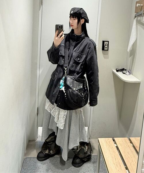 AAKAM（アーカム）の「Washed Field Jacket (Black)（ミリタリージャケット・レディース・その他・1/2）」の21枚目の写真