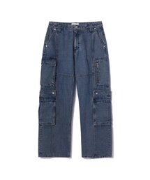 MULTI CARGO DENIM PANTS MEDIUM INDIGO
