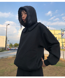 FFATS ROUND COLLAR HOODIE_BLACK(NG2FFUM410A)