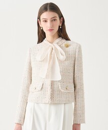 ANAYI｜アナイのノーカラージャケット（ツイード）通販 - ZOZOTOWN