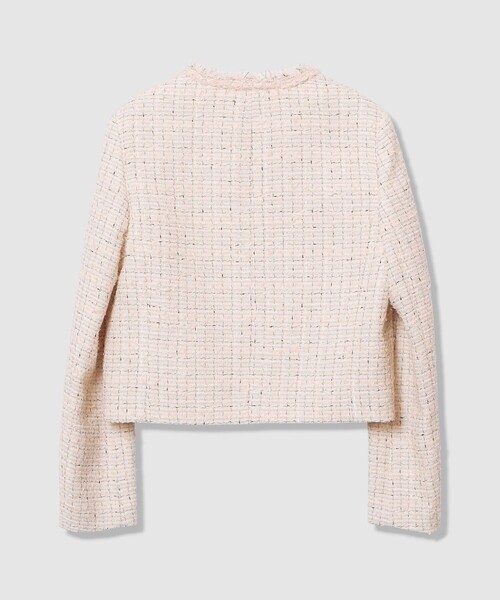 ANAYI(アナイ)の「【Eternal Line 2026】ミックスツイードノーカラー ジャケット(ノーカラージャケット・レディース・ブルー系その他/ネイビー/ピンク・34/36/38)」の18枚目の写真