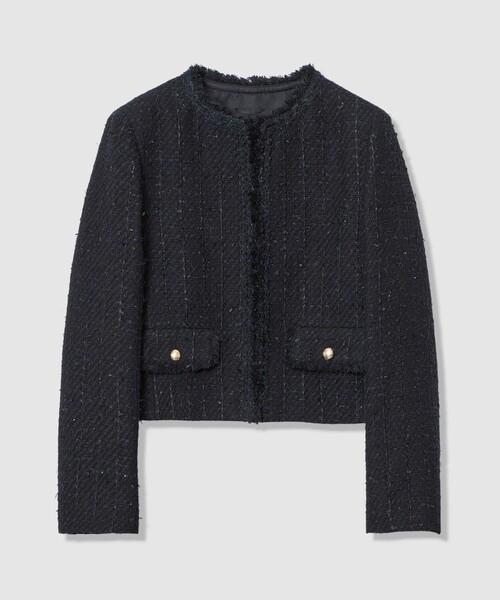 ANAYI(アナイ)の「【Eternal Line 2026】ミックスツイードノーカラー ジャケット(ノーカラージャケット・レディース・ブルー系その他/ネイビー/ピンク・34/36/38)」の16枚目の写真