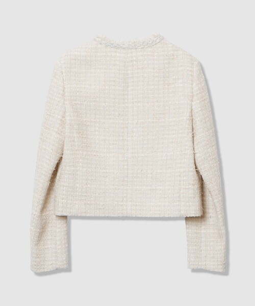 ANAYI(アナイ)の「【Eternal Line 2026】ミックスツイードノーカラー ジャケット(ノーカラージャケット・レディース・ブルー系その他/ネイビー/ピンク・34/36/38)」の12枚目の写真