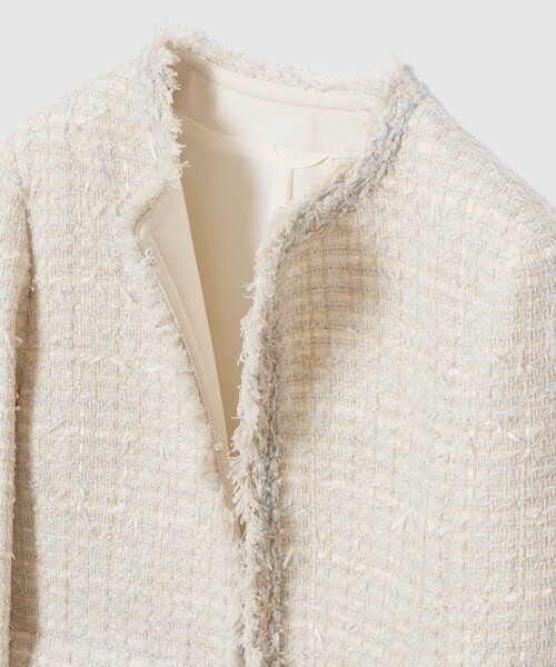 ANAYI(アナイ)の「【Eternal Line 2026】ミックスツイードノーカラー ジャケット(ノーカラージャケット・レディース・ブルー系その他/ネイビー/ピンク・34/36/38)」の11枚目の写真