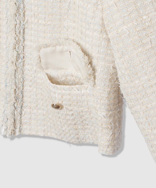 ANAYI(アナイ)の「【Eternal Line 2026】ミックスツイードノーカラー ジャケット(ノーカラージャケット・レディース・ブルー系その他/ネイビー/ピンク・34/36/38)」の10枚目の写真