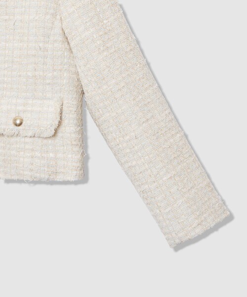 ANAYI(アナイ)の「【Eternal Line 2026】ミックスツイードノーカラー ジャケット(ノーカラージャケット・レディース・ブルー系その他/ネイビー/ピンク・34/36/38)」の9枚目の写真