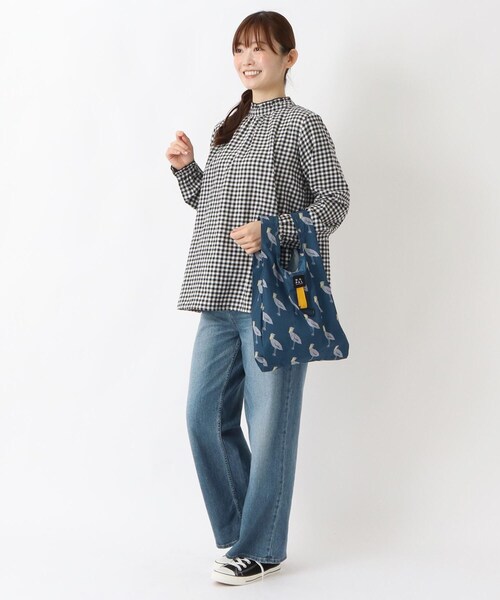 one'sterrace(ワンズテラス)の「PAL エコバッグS ハシビロコウズ(エコバッグ/サブバッグ・レディース・ネイビー系5・99)」の10枚目の写真