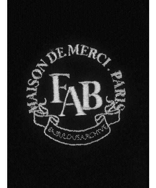 FABULOUS ARCHIVE（ファビュラスアーカイブ）の「ウィメンズ ルリス刺繍クラシックワイドパンツ ブラック(FCB3PT373W)（スウェットパンツ・レディース・ブラック・MEDIUM）」の8枚目の写真