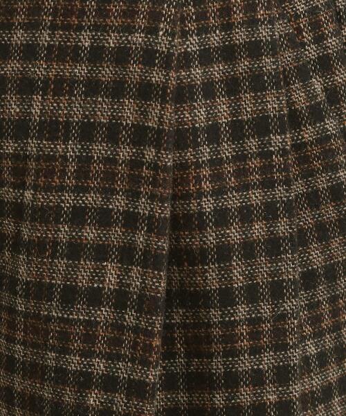 DRESKIP（ドレスキップ）の「【あったか】脚のラインをきれいに魅せる チェック柄ワイドパンツ（その他パンツ・レディース・ダークブラウン系1/ブラック系1/ネイビー系1・01/02/03/04）」の7枚目の写真