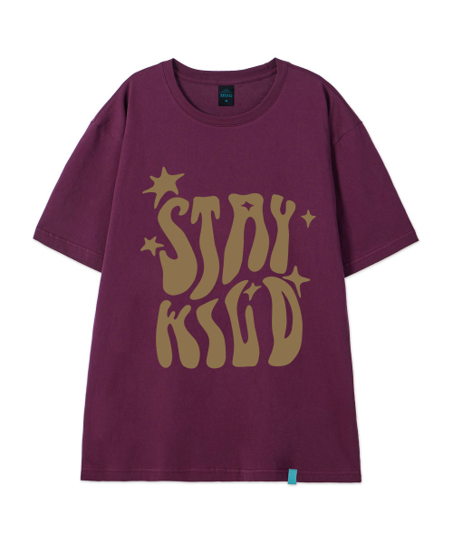 ASTRAL PROJECTION（アストラルプロジェクション）の「[ステイワイルド]コットンルーズフィット半袖Tシャツ_プラムパープル（Tシャツ/カットソー・メンズ・その他・LARGE/MEDIUM/X-LARGE/XX-LARGE）」の2枚目の写真