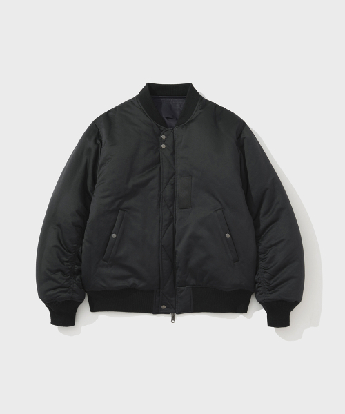 SHIRTER(シャーター)の「NYLON REVERSIBLE BOMBER JUMPER (PURPLE BLACK)(ブルゾン・メンズ・その他・MEDIUM/LARGE/SMALL)」の2枚目の写真