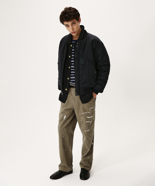 SHIRTER(シャーター)の「NYLON REVERSIBLE BOMBER JUMPER (PURPLE BLACK)(ブルゾン・メンズ・その他・MEDIUM/LARGE/SMALL)」の6枚目の写真