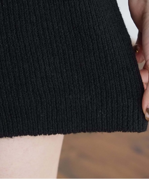 tiptop(ティップトップ)の「ニットショートパンツ(その他パンツ・レディース・ブラック/チャコールグレー・FREE)」の15枚目の写真