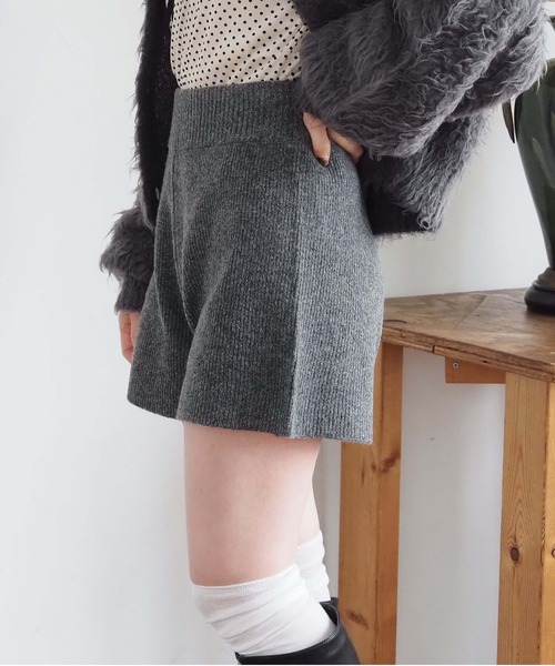 tiptop(ティップトップ)の「ニットショートパンツ(その他パンツ・レディース・ブラック/チャコールグレー・FREE)」の19枚目の写真