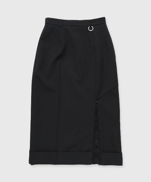 JOSE MOON（ジョゼムーン）の「ASYMMETRY LINER SKIRT/アシンメトリーライナースカート（スカート・レディース・ブラック/カーキ・36/38）」の17枚目の写真