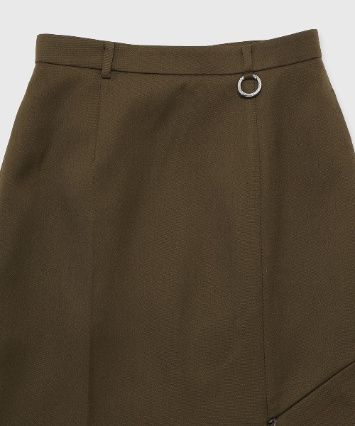JOSE MOON（ジョゼムーン）の「ASYMMETRY LINER SKIRT/アシンメトリーライナースカート（スカート・レディース・ブラック/カーキ・36/38）」の20枚目の写真