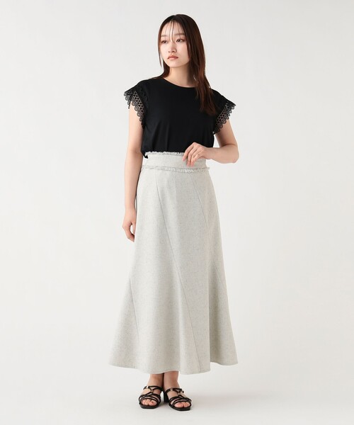 BEAMS HEART（ビームスハート）の「袖口レース プルオーバー（Tシャツ/カットソー・レディース・ホワイト系その他7/ブラック/オフホワイト・FREE）」の19枚目の写真