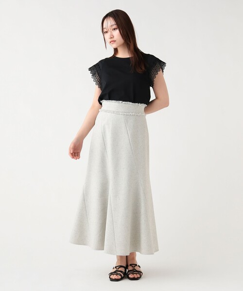 BEAMS HEART（ビームスハート）の「袖口レース プルオーバー（Tシャツ/カットソー・レディース・ホワイト系その他7/ブラック/オフホワイト・FREE）」の18枚目の写真