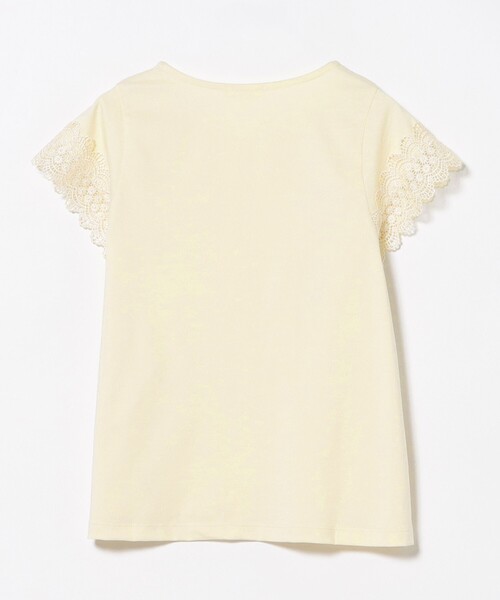 BEAMS HEART（ビームスハート）の「袖口レース プルオーバー（Tシャツ/カットソー・レディース・ホワイト系その他7/ブラック/オフホワイト・FREE）」の6枚目の写真