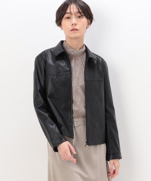 〔 Sサイズ 〕 フェイクレザー シングルライダース