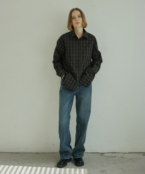 YUPPE(ヨッペ)の「DENIM CORDUROY PANTS_BLUE(デニムパンツ・レディース・その他・SMALL/MEDIUM)」の2枚目の写真