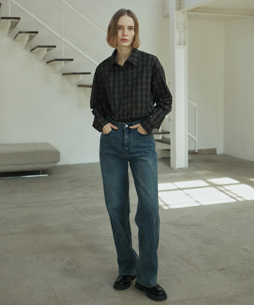 YUPPE(ヨッペ)の「DENIM CORDUROY PANTS_BLUE(デニムパンツ・レディース・その他・SMALL/MEDIUM)」の3枚目の写真