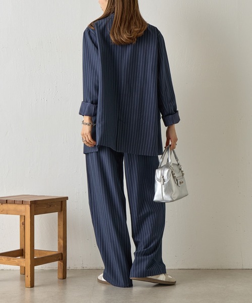 COLONY 2139（コロニートゥーワンスリーナイン）の「【セットアップ対応】Wウエストストライプイージーパンツ（その他パンツ・レディース・ネイビー/グレー/アイボリー・FREE）」の21枚目の写真