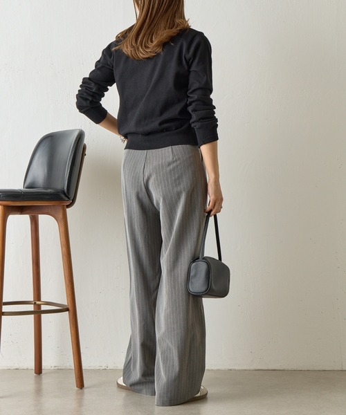 COLONY 2139（コロニートゥーワンスリーナイン）の「【セットアップ対応】Wウエストストライプイージーパンツ（その他パンツ・レディース・ネイビー/グレー/アイボリー・FREE）」の13枚目の写真