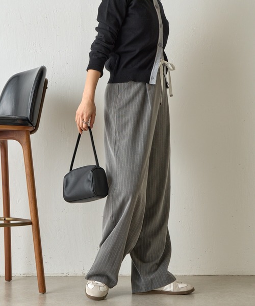 COLONY 2139（コロニートゥーワンスリーナイン）の「【セットアップ対応】Wウエストストライプイージーパンツ（その他パンツ・レディース・ネイビー/グレー/アイボリー・FREE）」の10枚目の写真