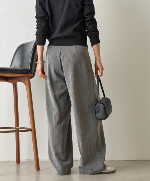 COLONY 2139（コロニートゥーワンスリーナイン）の「【セットアップ対応】Wウエストストライプイージーパンツ（その他パンツ・レディース・ネイビー/グレー/アイボリー・FREE）」の9枚目の写真