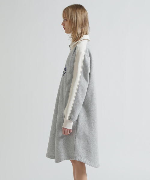 AVIREX（アヴィレックス）の「BI-COLOR FLEECE LINED DRESS（ワンピース・レディース・グレー/ネイビー・F）」の12枚目の写真