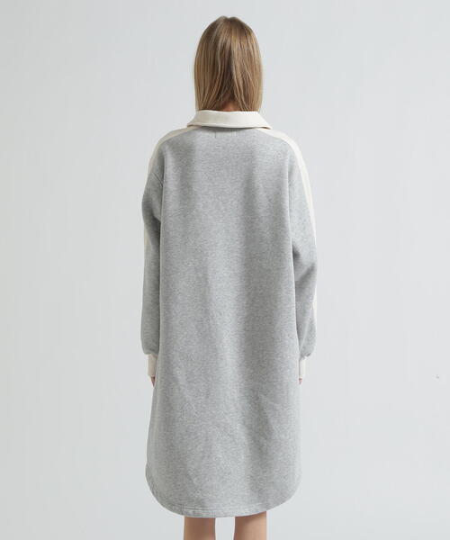 AVIREX（アヴィレックス）の「BI-COLOR FLEECE LINED DRESS（ワンピース・レディース・グレー/ネイビー・F）」の13枚目の写真