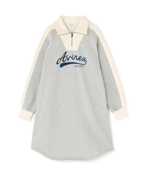 AVIREX（アヴィレックス）の「BI-COLOR FLEECE LINED DRESS（ワンピース・レディース・グレー/ネイビー・F）」の17枚目の写真