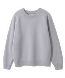CREWNECK WOOL SWEATER (greyish blue)