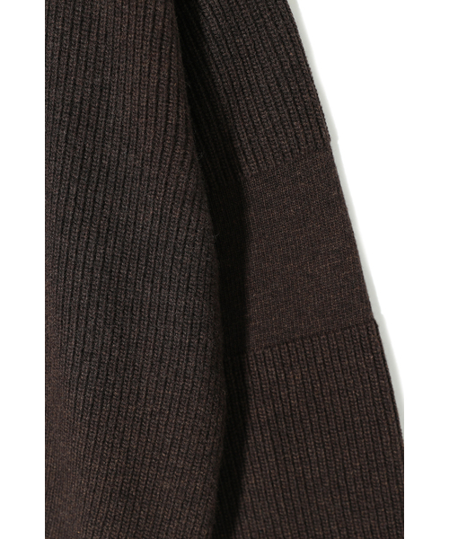 HORLISUN(ホーリーサン)の「Marshall Full Zip Up Rib Knit Melange Brown(ニット/セーター・メンズ・その他・MEDIUM/LARGE)」の5枚目の写真