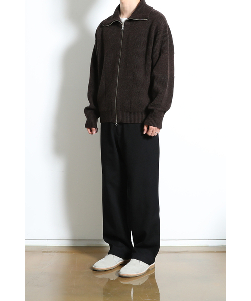 HORLISUN(ホーリーサン)の「Marshall Full Zip Up Rib Knit Melange Brown(ニット/セーター・メンズ・その他・MEDIUM/LARGE)」の7枚目の写真